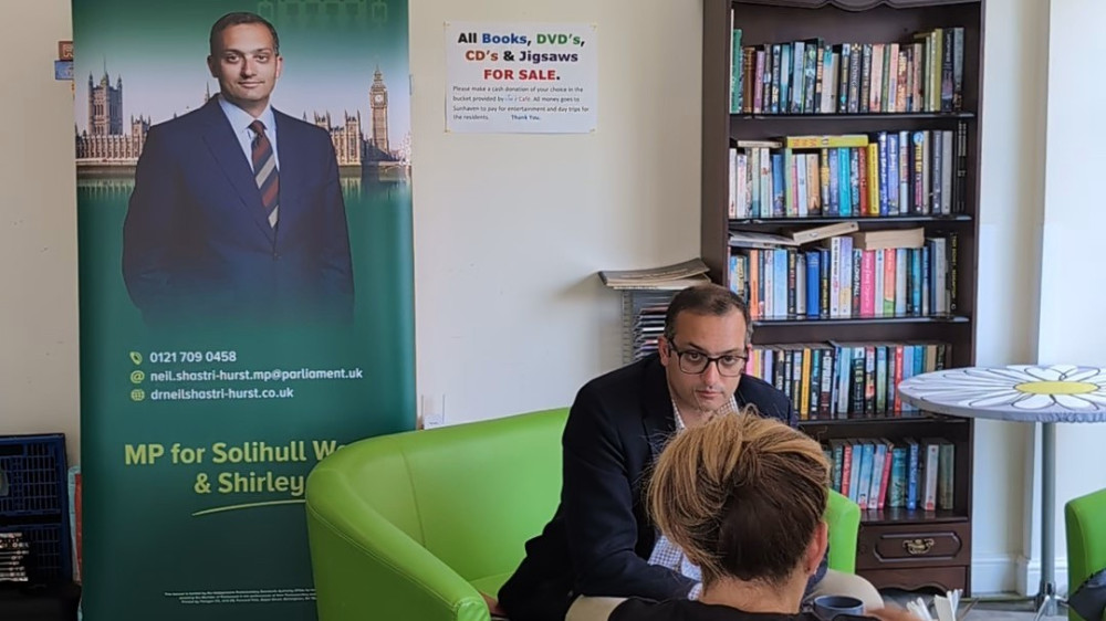 Some residents also attended simply to enjoy a coffee and an informal conversation with their local representative (Image supplied)