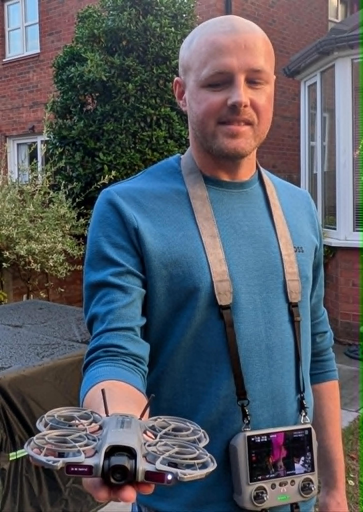 Cad engineer, Arron Burton, aka Alsager Drone, is fast becoming known as the king of the skies. (Photo: Nub News)