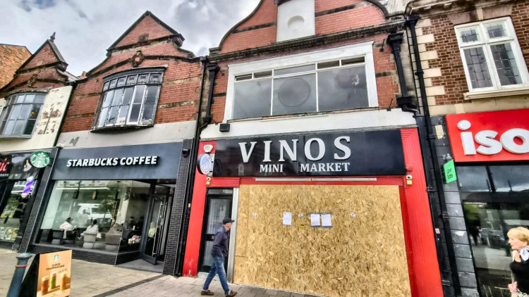 Vinos Mini Market (pictured) and Hightown Mini Market have bene shut down following visits by Cheshire Police and Trading Standards (Photo: Ryan Parker).