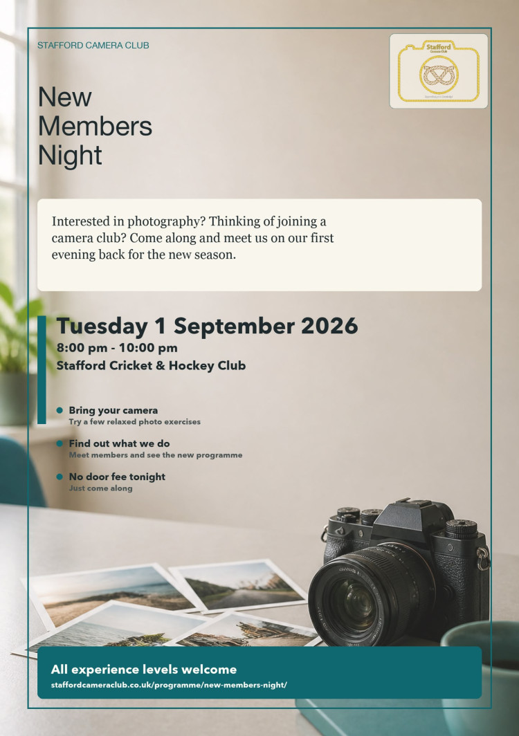 Flyer (image via Stafford Camera Club)