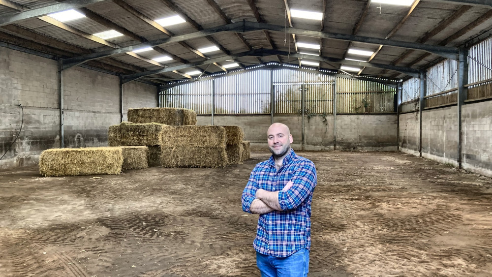 Tom Barber, operations director at The Barn, Berryfields Farm, Meriden, stood on the site of the future hotel (Source: Tom Cramp)