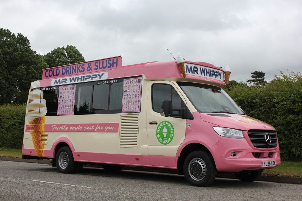 Whitby Morrison’s record-breaking new ice cream van has been built to serve huge crowds at major events and festivals