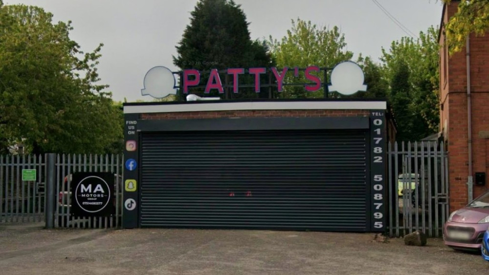 Patty's Bucknall takeaway, in Stoke-on-Trent (image from Google Street View)