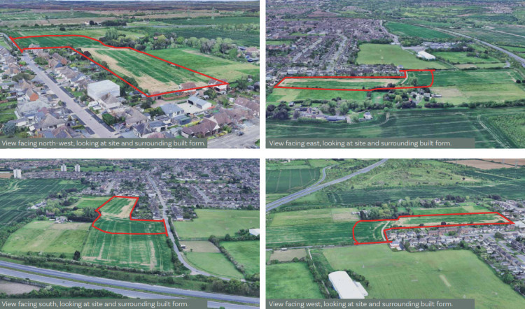 The area where developers Stonebond hope to build 54 new homes. 