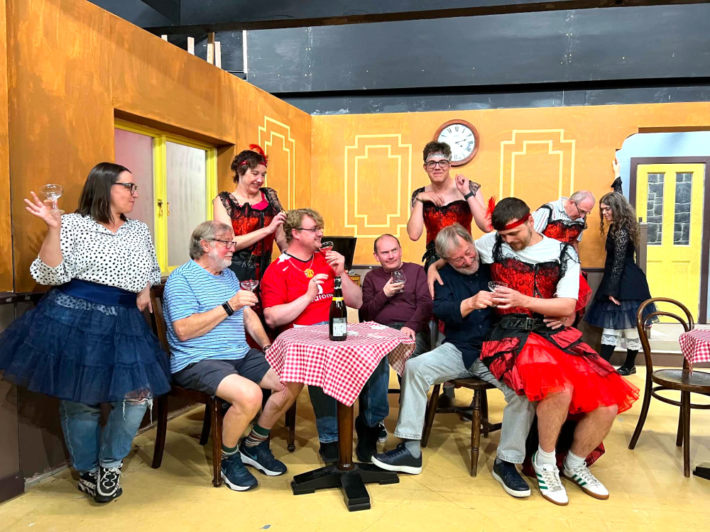 The cast of 'Allo 'Allo 2 - The Camembert Caper in rehearsals (Image supplied)
