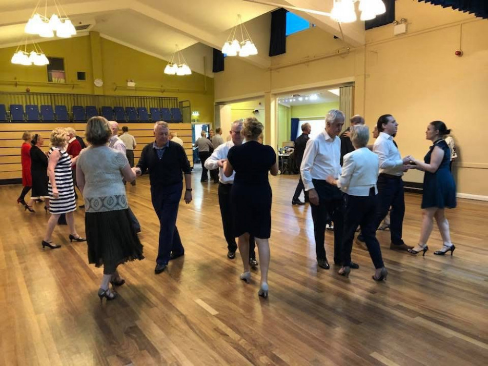 DanceTech students take to the floor during an adult ballroom and Latin dance class at Bollington Civic Hall (Credit: Supplied)