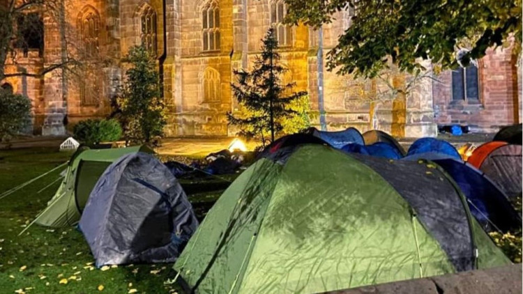 The Wellspring, a homelessness charity, is hosting a community sleepout in Stockport town centre from 8pm on Saturday 10 October 2026 (Image - The Wellspring)