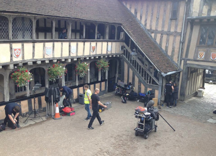 Warwick's Lord Leycester closed for filming a medieval documentary by Rondo Media (image via  Lord Leycester)