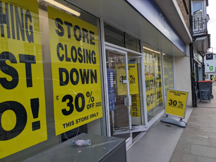 The TGJones store on Wells High Street will close permanently on 19 September, with a closing-down sale now under way. ((LL/DILY))