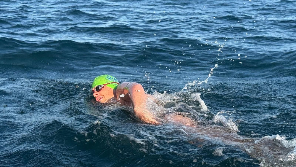 Beech Hall School pupil Rory Kaye, 16, recently swam the Northern Channel from Scotland to Ireland (Credit: Supplied)