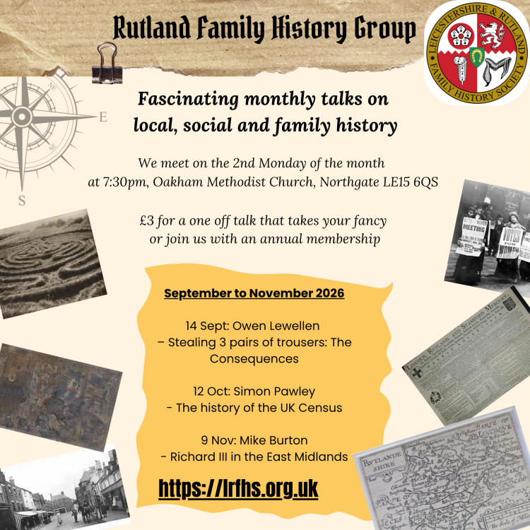 Rutland Family History Society: September talk