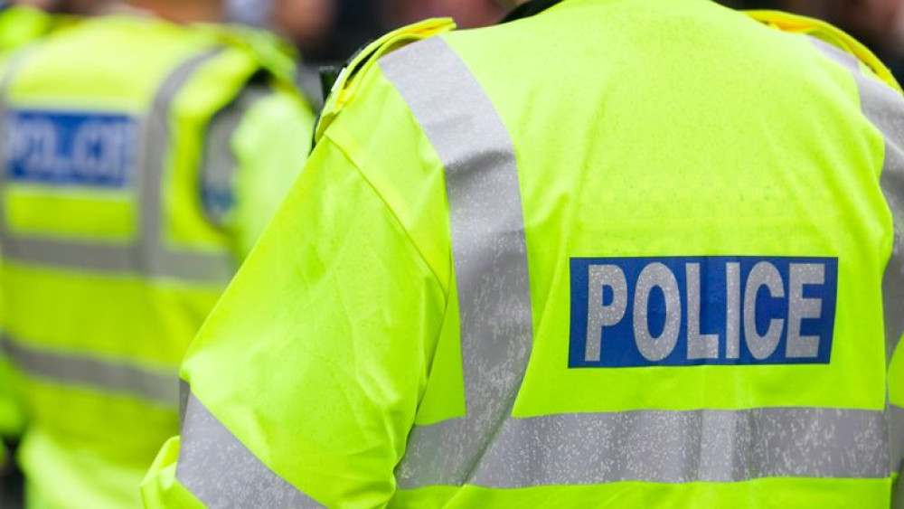 Police say the pair began removing unidentified items from the Hyundai before setting the car alight and leaving the scene.