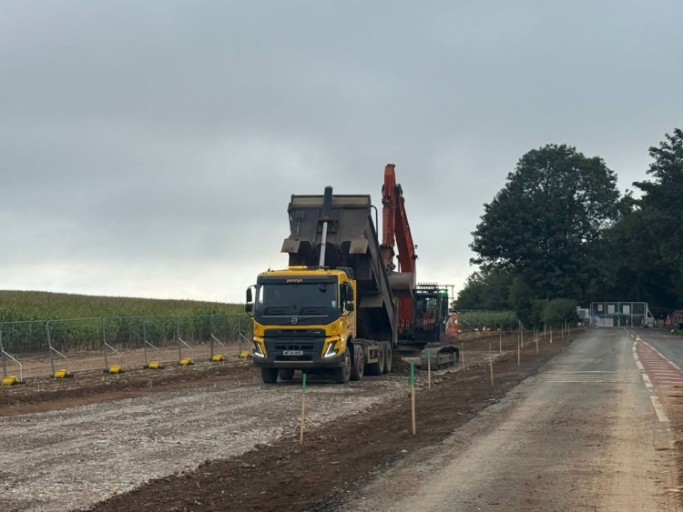 : Wells-area road safety works at Whitnell Corner remain on schedule, with Somerset Council aiming to open the new junction by mid-December. (Photo: Somerset Council) 