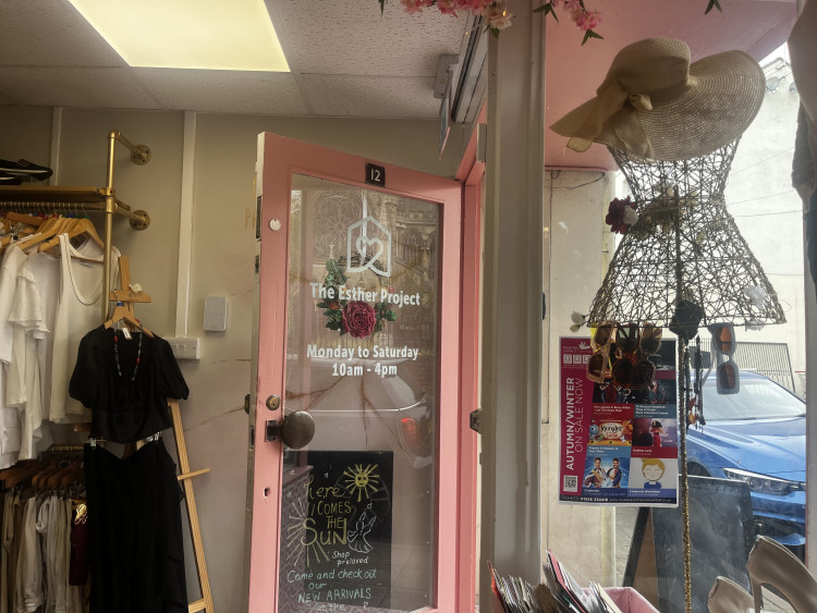 The Esther Project charity shop encourages sustainable shopping for Secondhand September aiding vulnerable women and offering a supportive and community space (image via Nub News) 