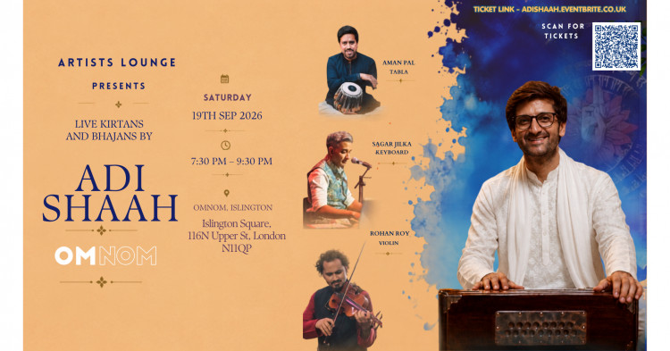 Live Kirtans and Bhajans by Adi Shaah - An evening of music, connection and wellbeing 