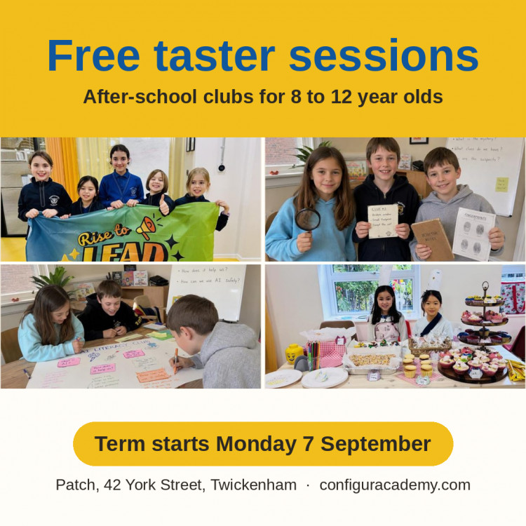 Free taster sessions: after-school clubs for 8 to 12 year olds in Twickenham
