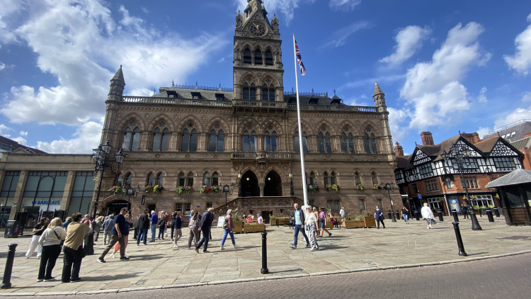 The service will take place at Chester Town Hall Square on 11 September (Image: Nub News)