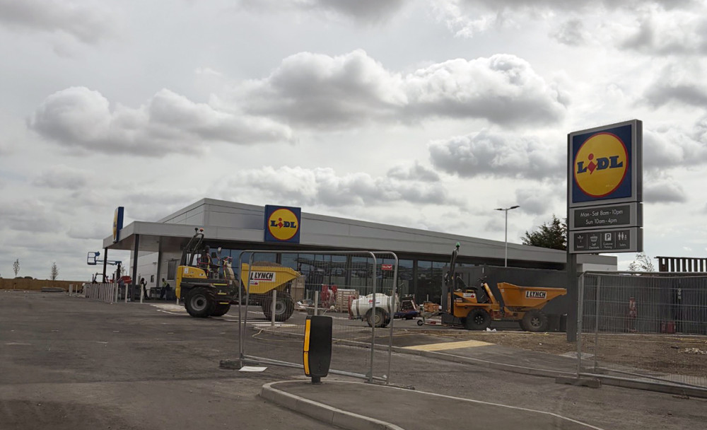 Work is almost complete at the new store. 