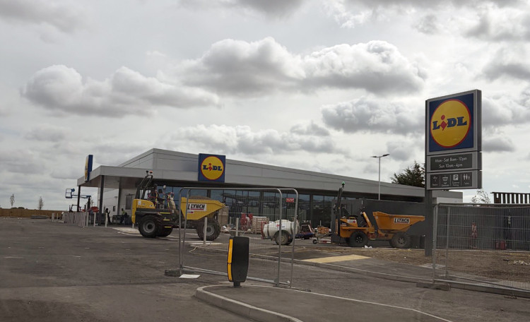 Work is almost complete at the new store. 
