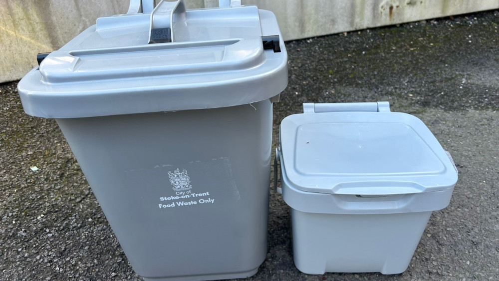 Stoke-on-Trent City Council food waste bins (image via Stoke-on-Trent City Council)