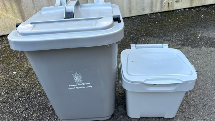 Stoke-on-Trent City Council food waste bins (image via Stoke-on-Trent City Council)