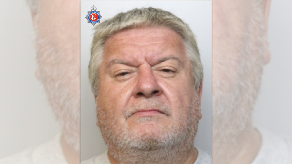 Paul Sharpe, 56, from Stockport, kidnapped his victim off the street, tied her wrists and ankles, and drove her to a farm where he sexually assaulted her (Image - GMP)