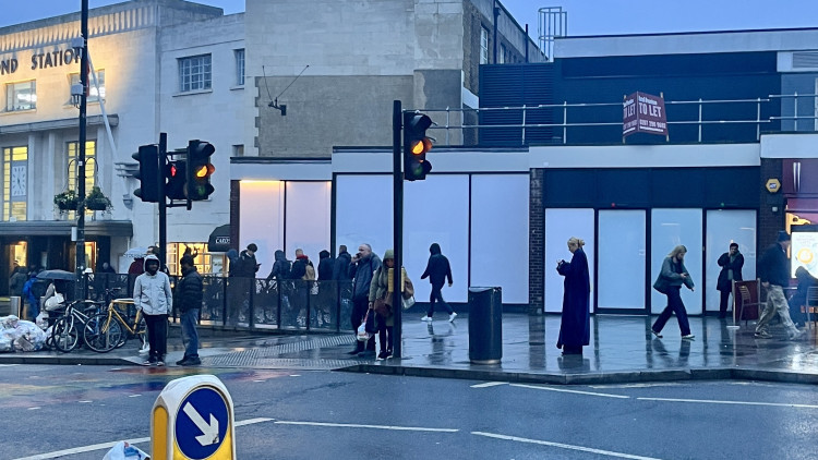 The unit where the Tesco Express plans to open at The Quadrant, Richmond (credit: Nub News).