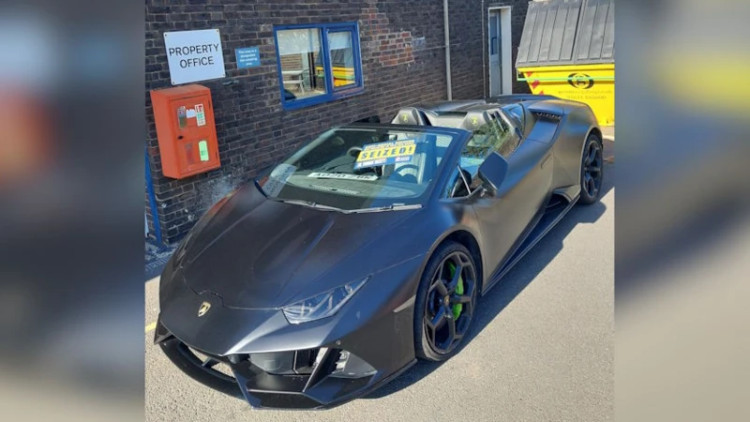 The Lamborghini Huracan seized by Essex Police