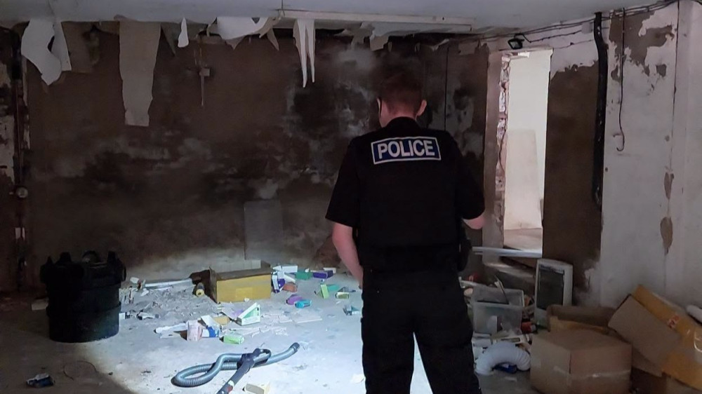 A warning has been issued after teens were caught breaking into an abandoned building in Congleton (Credit: Cheshire Police)
