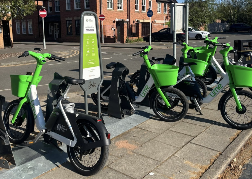 Lime Bikes are available in Solihull already (image by Nub News)