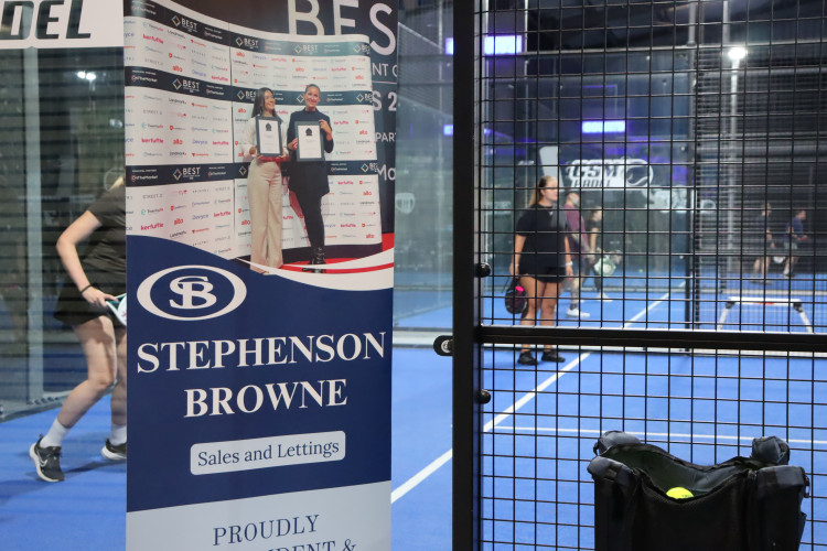 Stephenson Browne and GSM Padel teamed up to host an afternoon of food, sport and networking (Credit: Supplied)