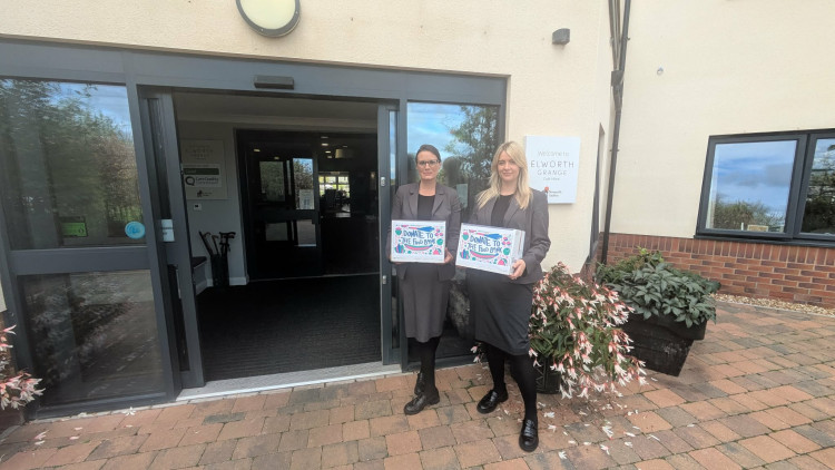 Elworth Grange Care Home's deputy manager, Lisa Clarke, and manager Rachel Collins. (Photo: Nub News) 