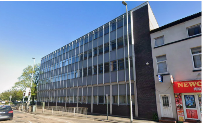 The four-storey 1960s office building converted into 50 flats (image via Google Street View)