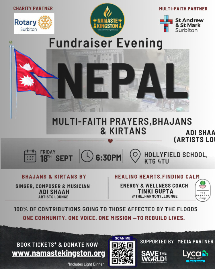 Fundraiser Evening for Nepal with Prayers, Bhajans & Kirtans