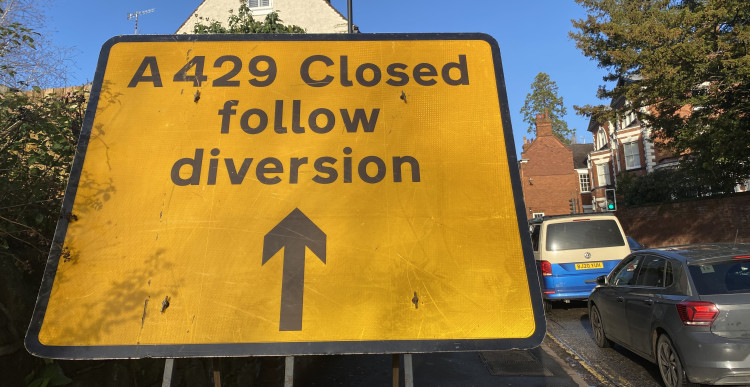Road closures continue to be an issue across Kenilworth (image by Nub News)