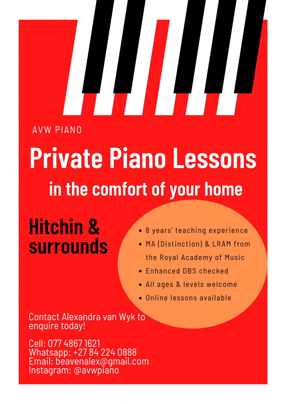 Private Piano Lessons