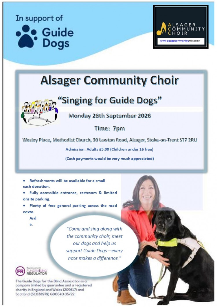 Alsager Community Choir - Singing for Guide Dogs