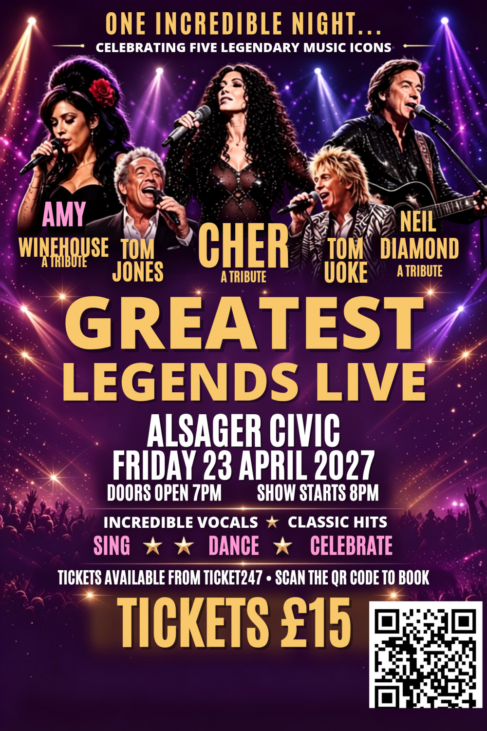Greatest Legends Live Tom Jones Cher Amy Winehouse Neil Diamond Rod Stewart