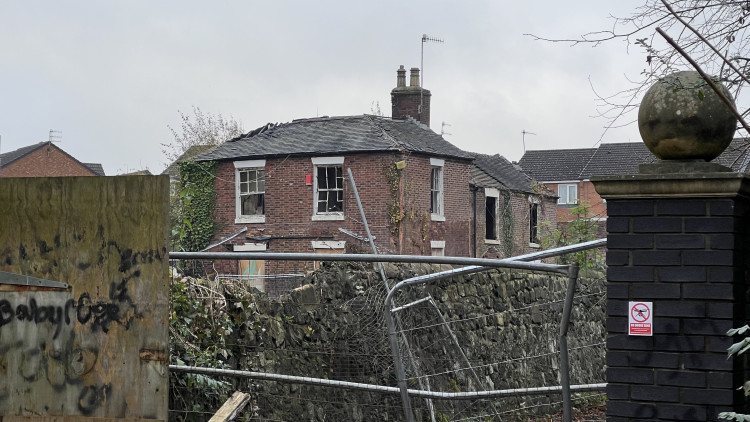 Ford Green House was demolished in January on safety grounds (image via LDRS)
