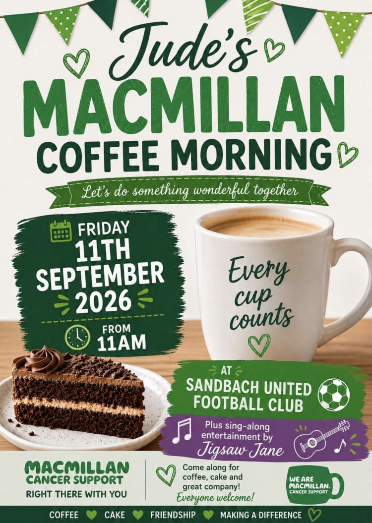Jude’s Macmillan Coffee Morning 