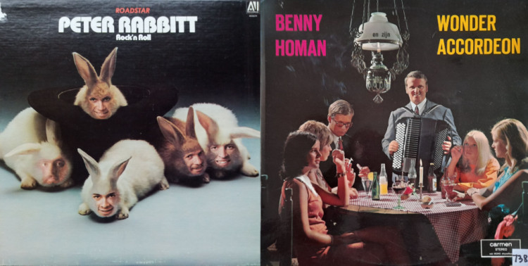 Visitors can explore Goldman's extensive range of "unintentionally funny" record covers (Image supplied)
