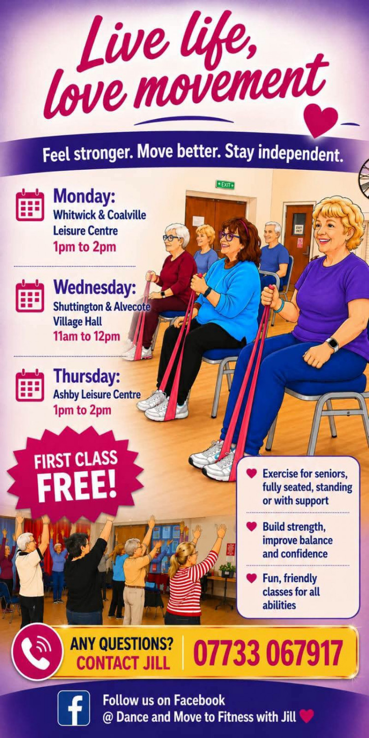 Live life love movement Exercise classes for seniors 