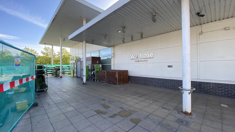 Waitrose's refurbishment is underway (image by Nub News)