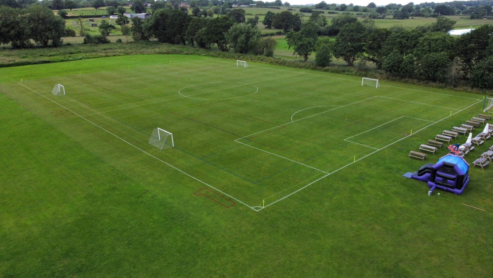 The driveway will open later this month (image via Gnosall AFC)