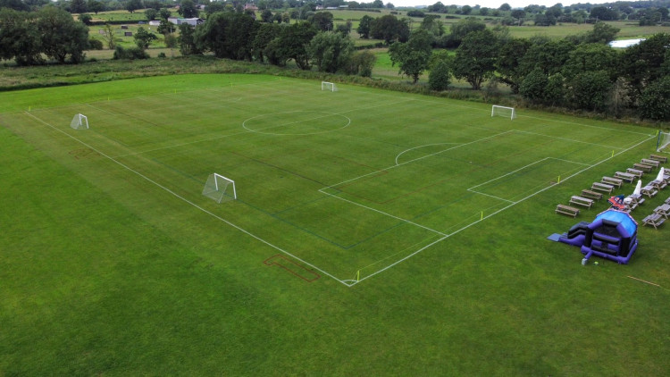 The driveway will open later this month (image via Gnosall AFC)