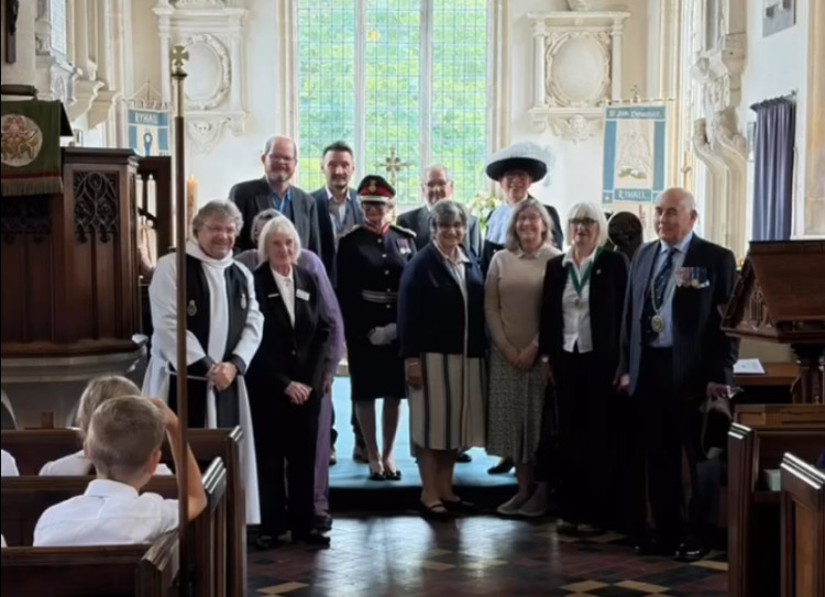 The High Sheriff marked Accession Day at Ryhall Church (Photo: High Sheriff of Rutland)