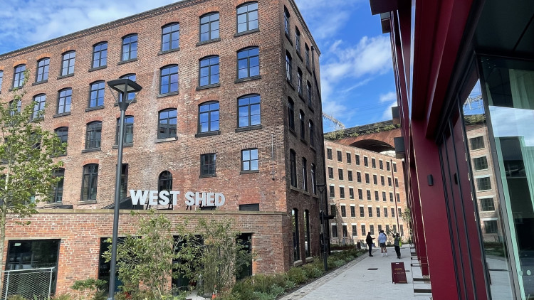 Weir Mill, the new £60m neighbourhood underneath Stockport Viaduct, is now open, with residents and businesses moving in (Image - Nub News)