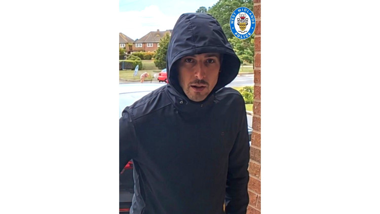 The incident happened on Hobs Moat Road at around 8pm on 30 June, when a man allegedly tried to gain entry to a property (Image via Solihull Police)