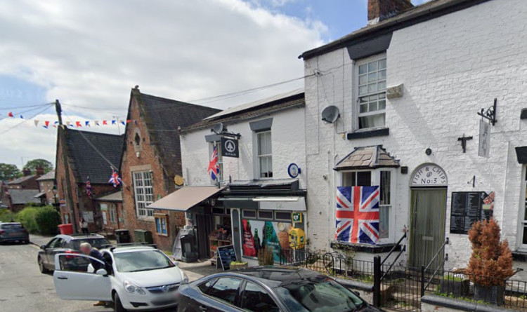 A group gained entry to the Spar store on High Street, Tattenhall (Image: Google Maps)