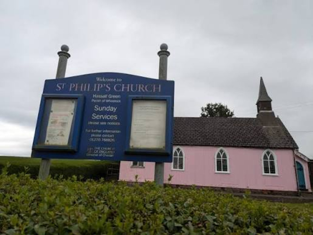 New vicar at Sandbach's 'pink' church reveals how it's thought it got its colour. (Photo: Nub News) 